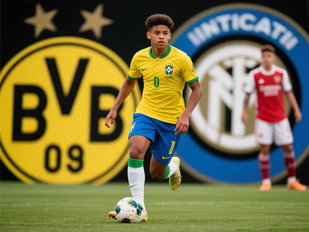 图片报：多特蒙德看中巴西新星路易吉，国米亦加入争夺